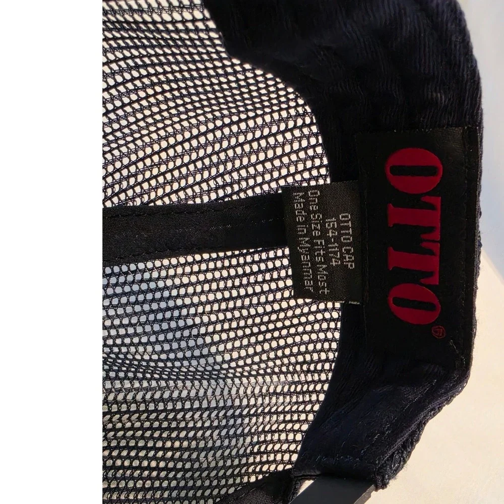 Otto Sunshine Cannabis Cork Front Navy Mesh Flat Bill Snapback Hat 154-1174‎